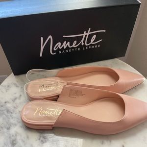 Nanette Lepore Blush flats size 9